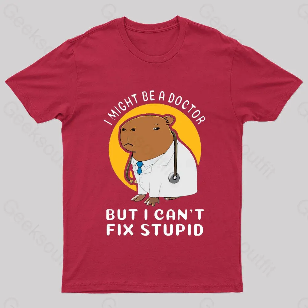 I Might Be A Doctor Geek T-Shirt - Image 5