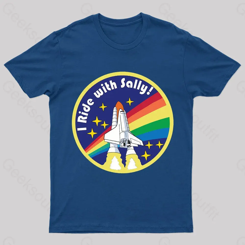 I Ride With Sally Geek T-Shirt - Image 3