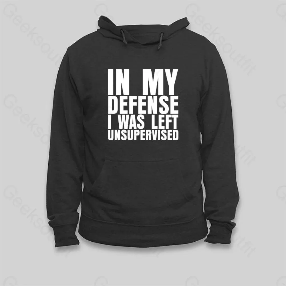 Alternative view of I Was Left Unsupervised Hoodie