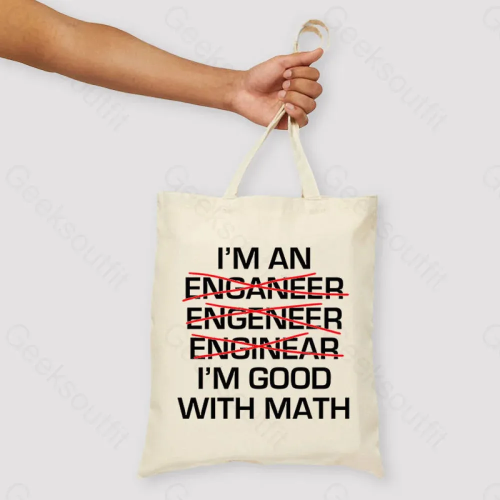 I'm Good With Math Unisex Tote Bag - Image 3