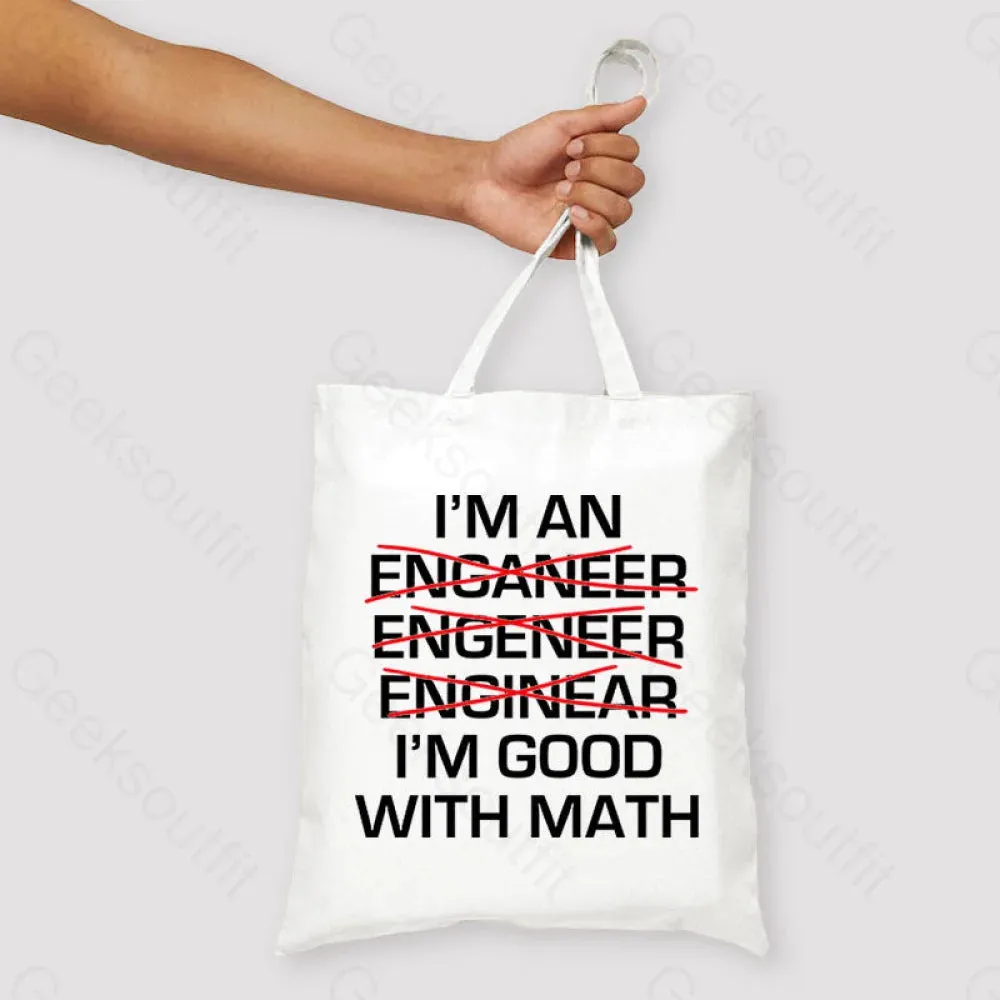 I'm Good With Math Unisex Tote Bag - Image 2