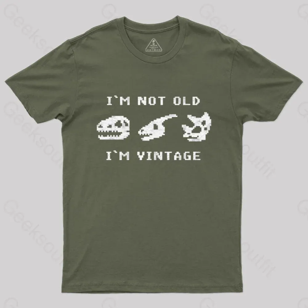 I'm Not Old I'm Vintage - Funny Dinosaur Bones T-Shirt - Image 3