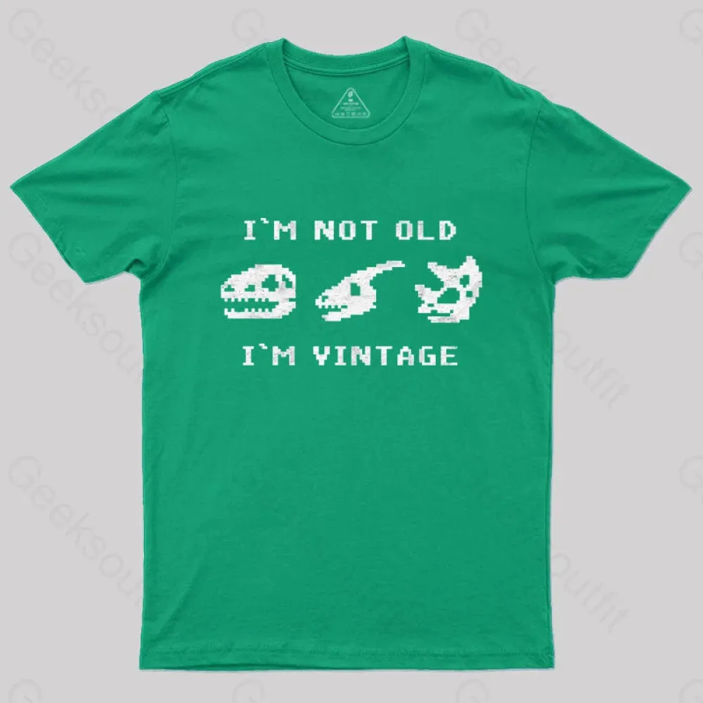 I'm Not Old I'm Vintage - Funny Dinosaur Bones T-Shirt - Image 7