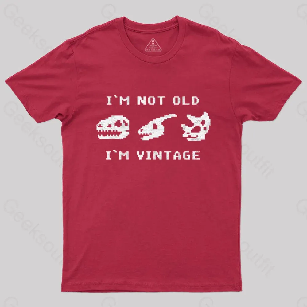 I'm Not Old I'm Vintage - Funny Dinosaur Bones T-Shirt - Image 6