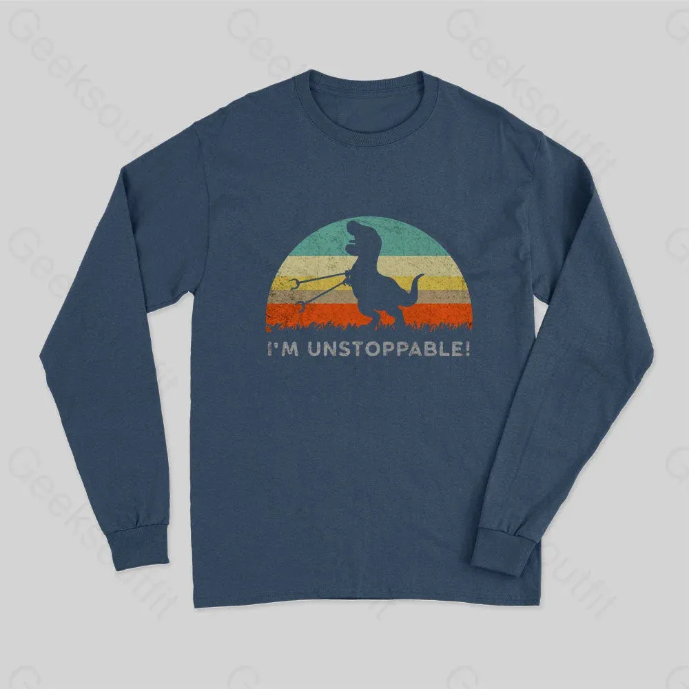 I'm Unstoppable T-Rex Long Sleeve T-Shirt - Image 2
