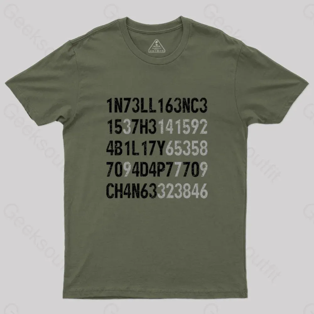 Intelligence Is The Ability To Adapt To Change T-Shirt - Image 4