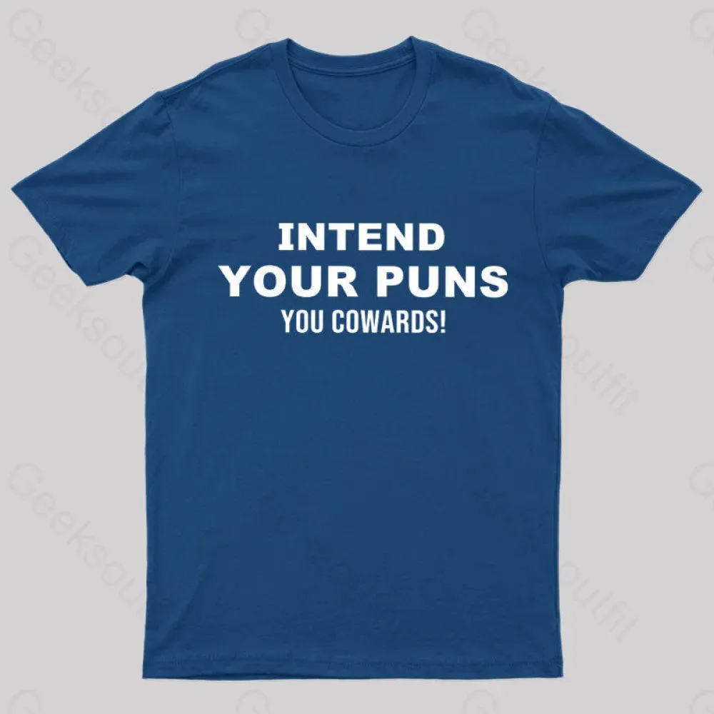 Alternative view of Intend Your Puns T-Shirt