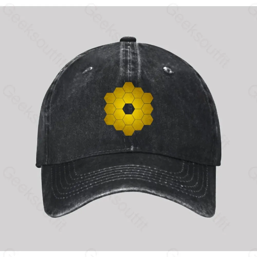 James Webb Space Telescope Washed Vintage Baseball Cap - Image 2