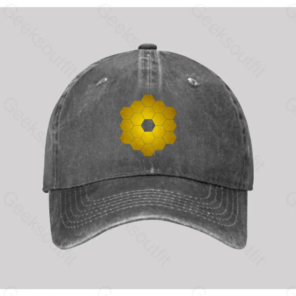 James Webb Space Telescope Washed Vintage Baseball Cap - Image 3