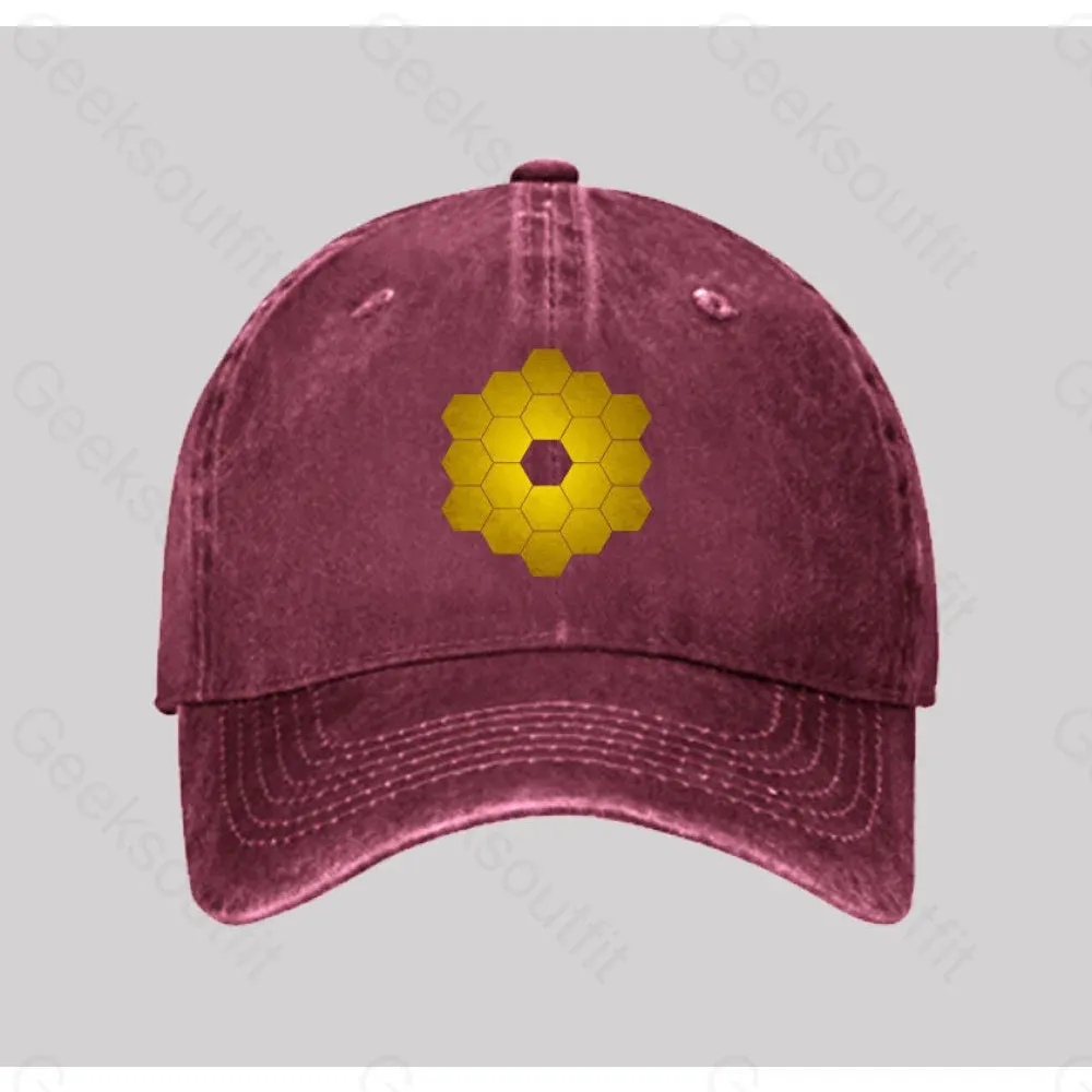 James Webb Space Telescope Washed Vintage Baseball Cap - Image 4
