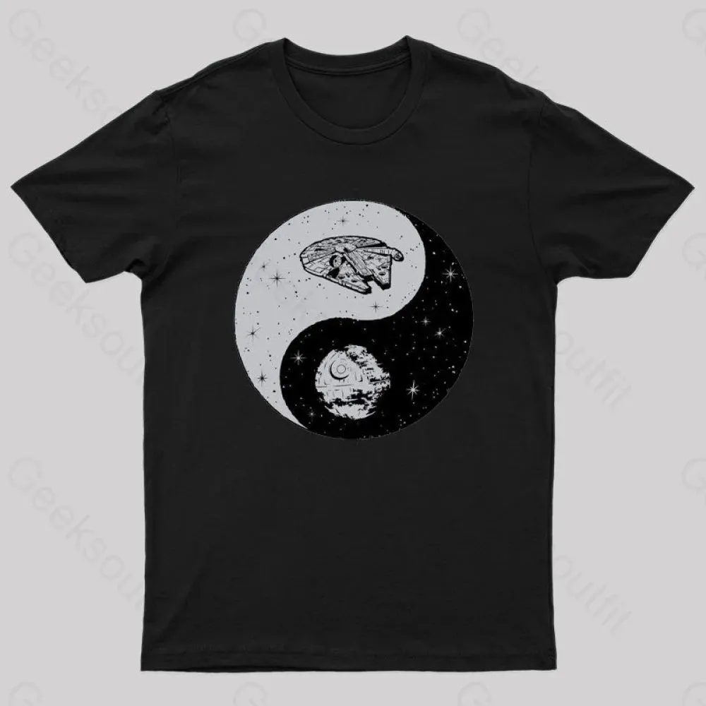 Alternative view of Jedi Dark Warrior Yin Yang T-Shirt