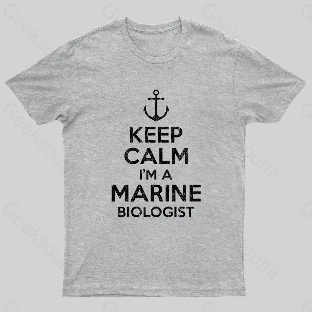 Keep Calm Marine Biologist Nerd T-Shirt - Image 5