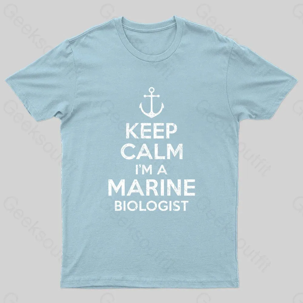 Keep Calm Marine Biologist Nerd T-Shirt - Image 7