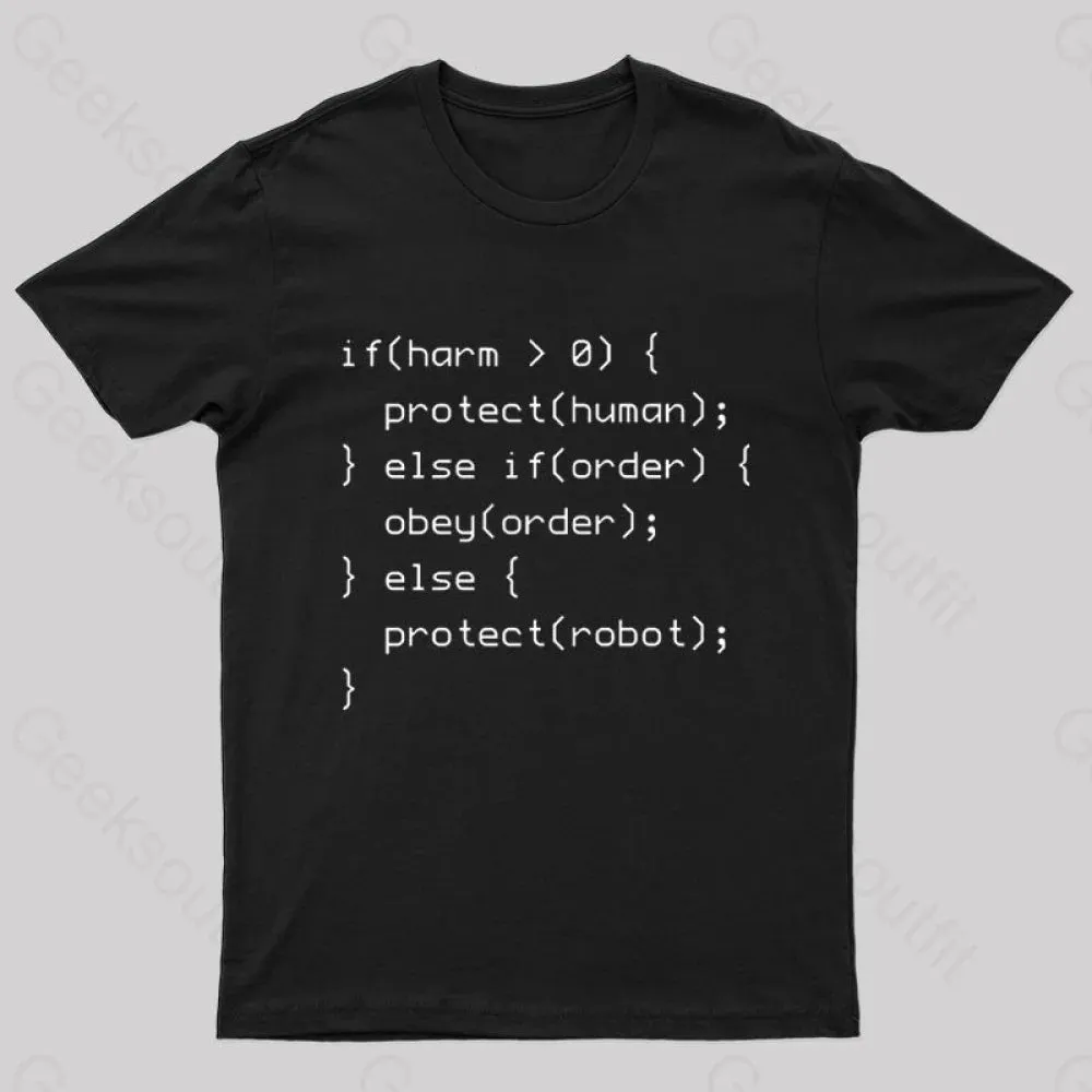 Alternative view of Laws of Robotics Nerd T-Shirt