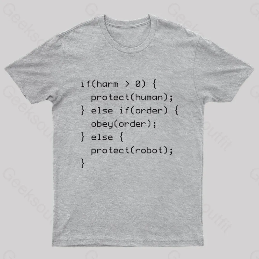 Laws of Robotics Nerd T-Shirt - Image 7