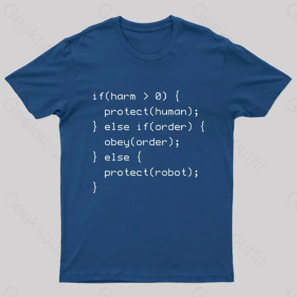 Laws of Robotics Nerd T-Shirt - Image 3