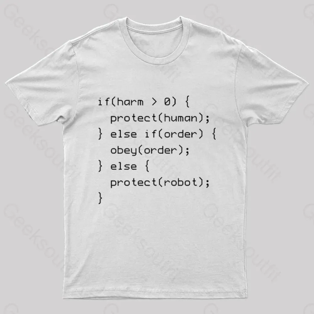 Laws of Robotics Nerd T-Shirt - Image 8