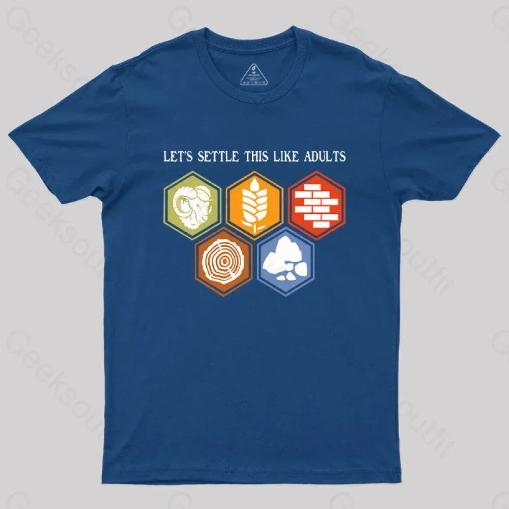 Let's Settle This Like Adults Geek T-Shirt - Image 2