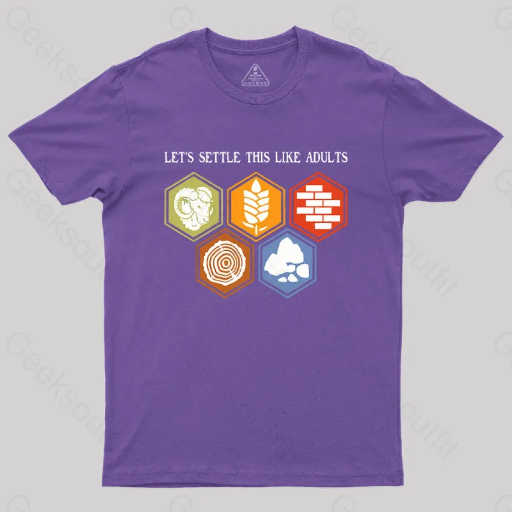 Let's Settle This Like Adults Geek T-Shirt - Image 6