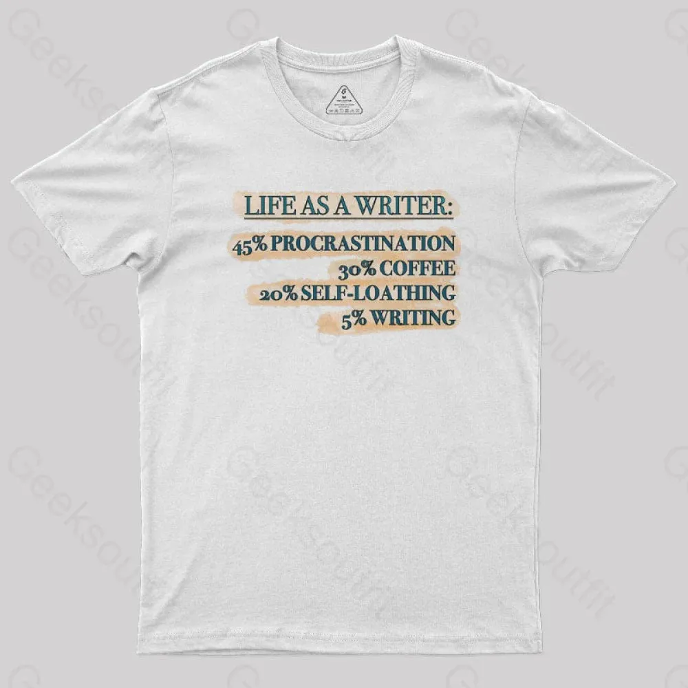 Life As A Writer Geek T-Shirt - Image 11