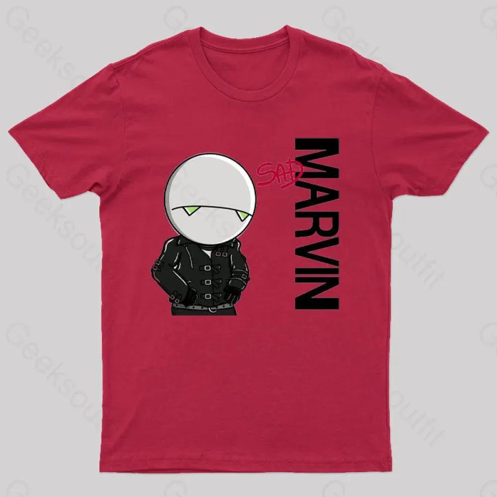 Marvin Sad T-Shirt - Image 9