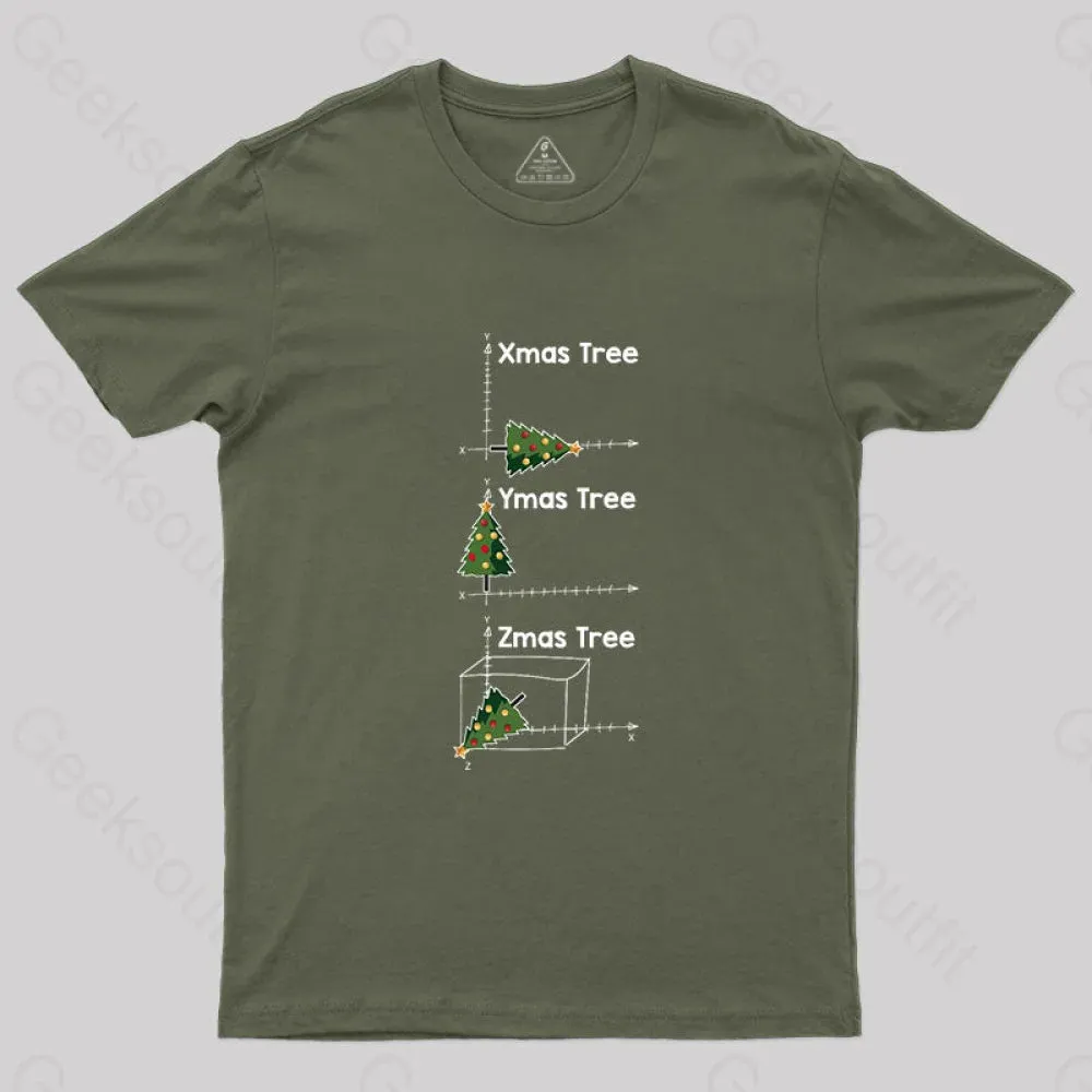 Math Christmas Tree T-Shirt - Image 3