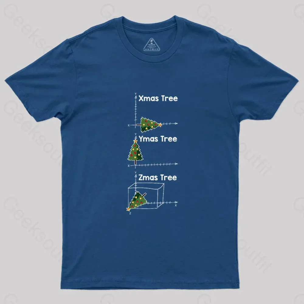 Math Christmas Tree T-Shirt - Image 2