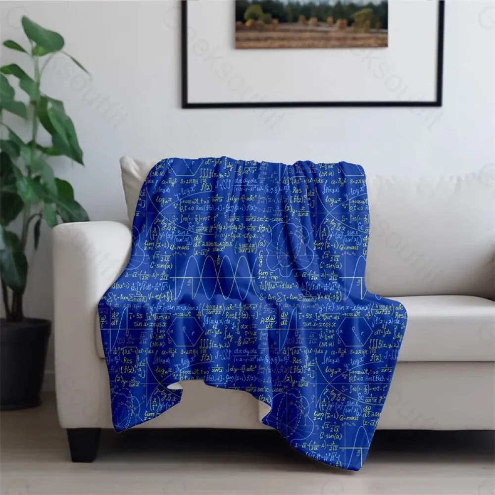 Math Function Curve Flannel Blanket