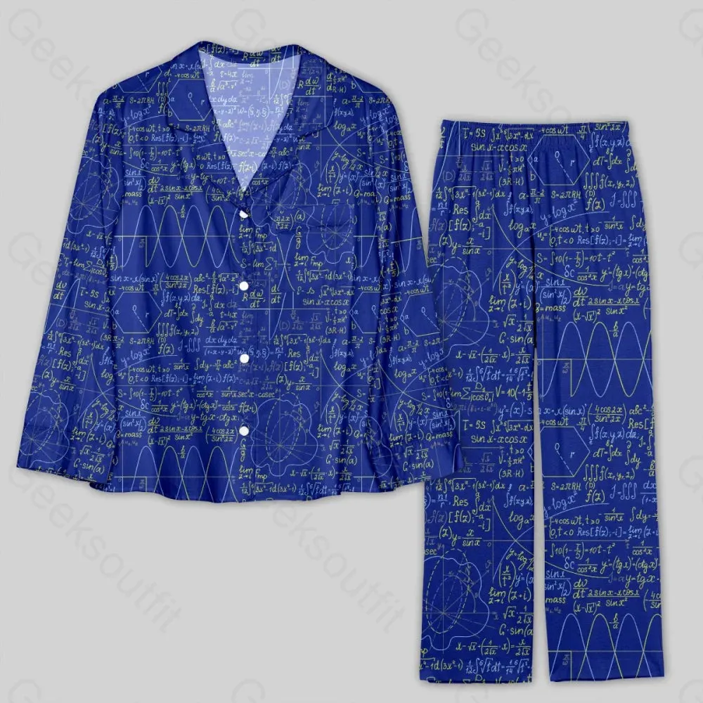 Math Function Curve Pajama Sets