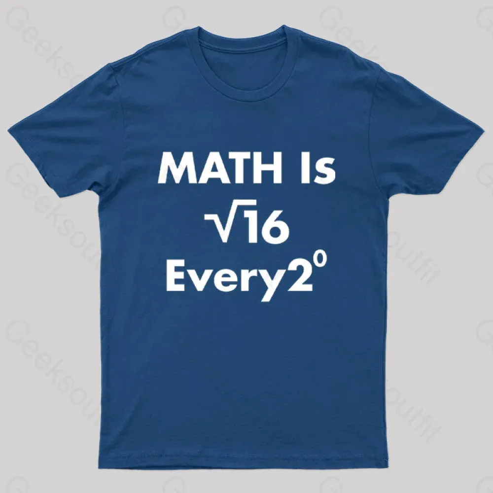 Math Is For Every One Nerd T-Shirt - Image 4