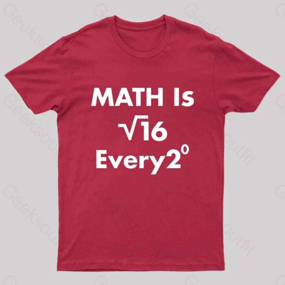 Math Is For Every One Nerd T-Shirt - Image 2