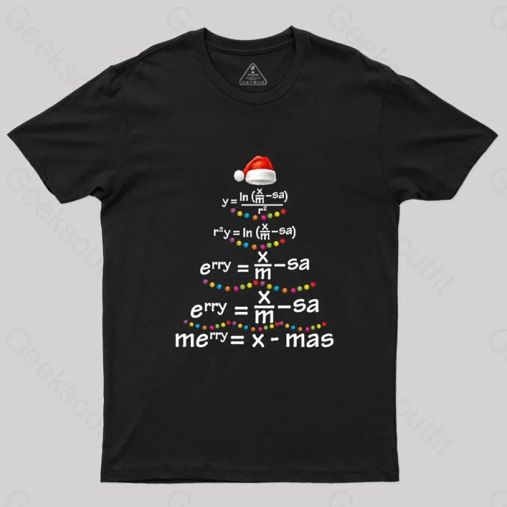 Math Merry Xmas Tree T-Shirt