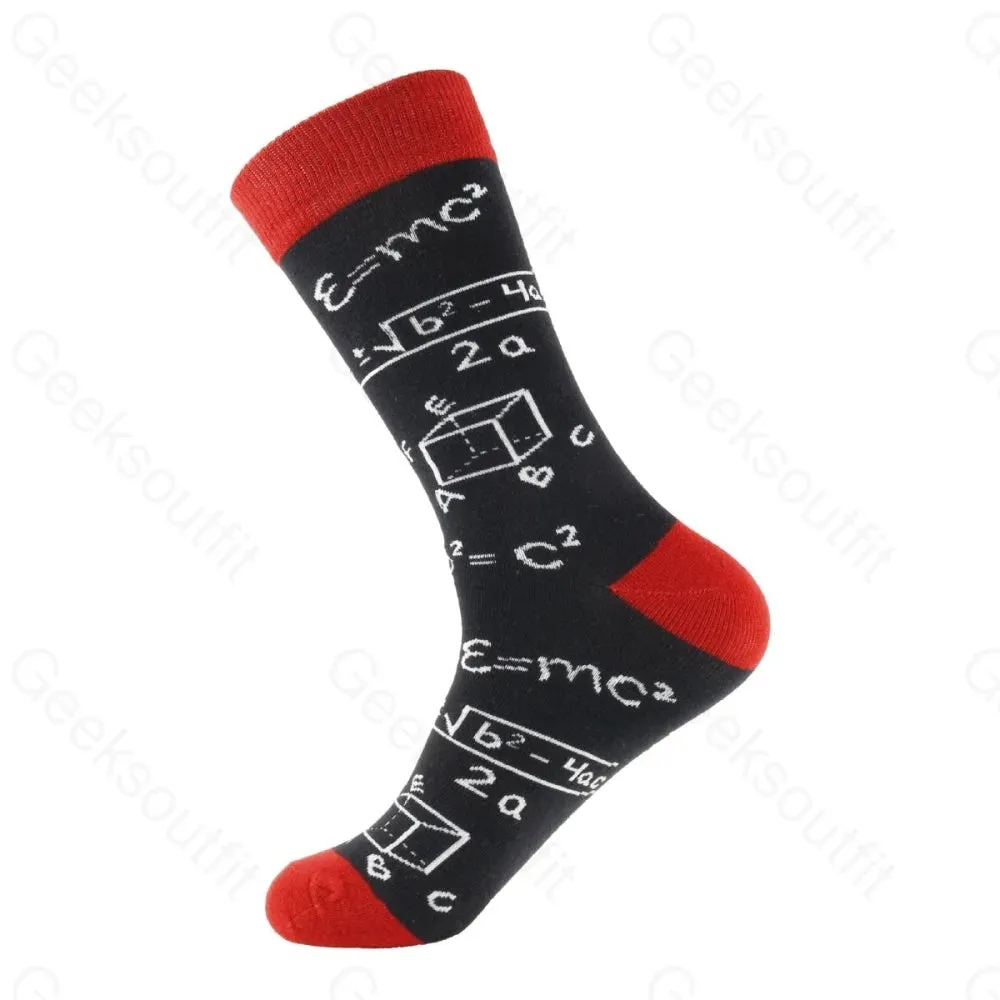 Mathematical Formulas Men's Crew Socks