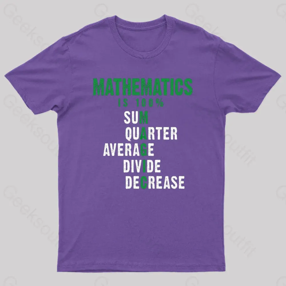 Mathematics is 100% Magic , Statistic, Calculus Nerd T-Shirt - Image 5