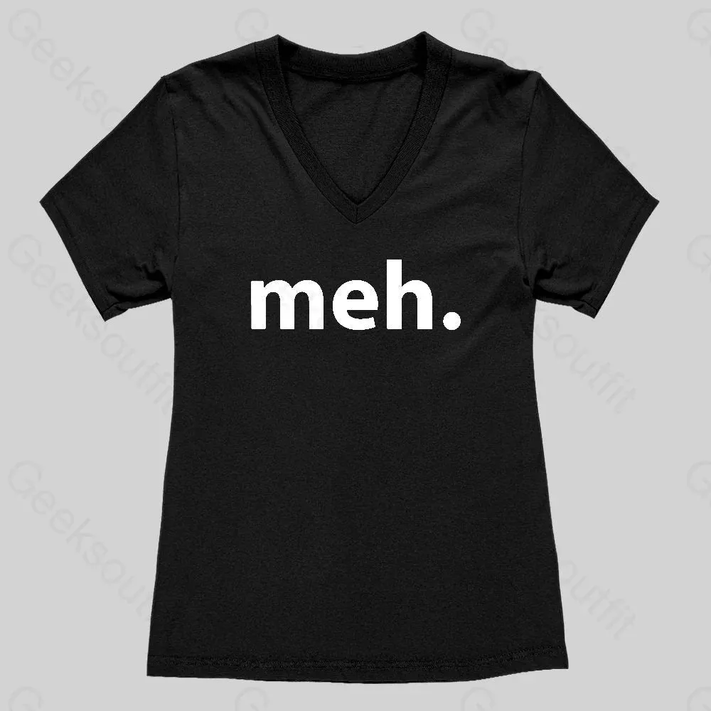 Meh Women's V-Neck T-shirt - Image 2