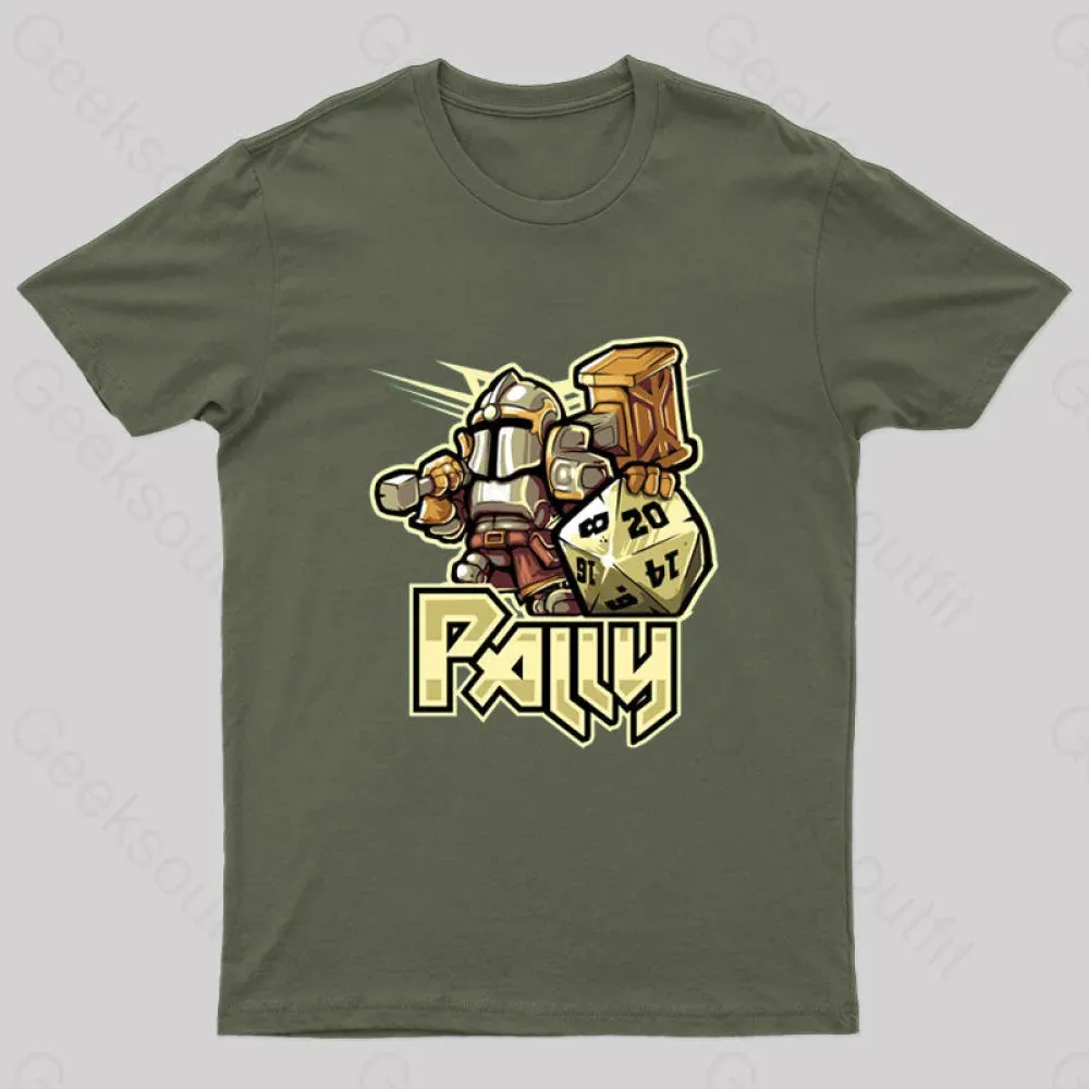 Mini RPG Paladin Nerd T-Shirt - Image 5