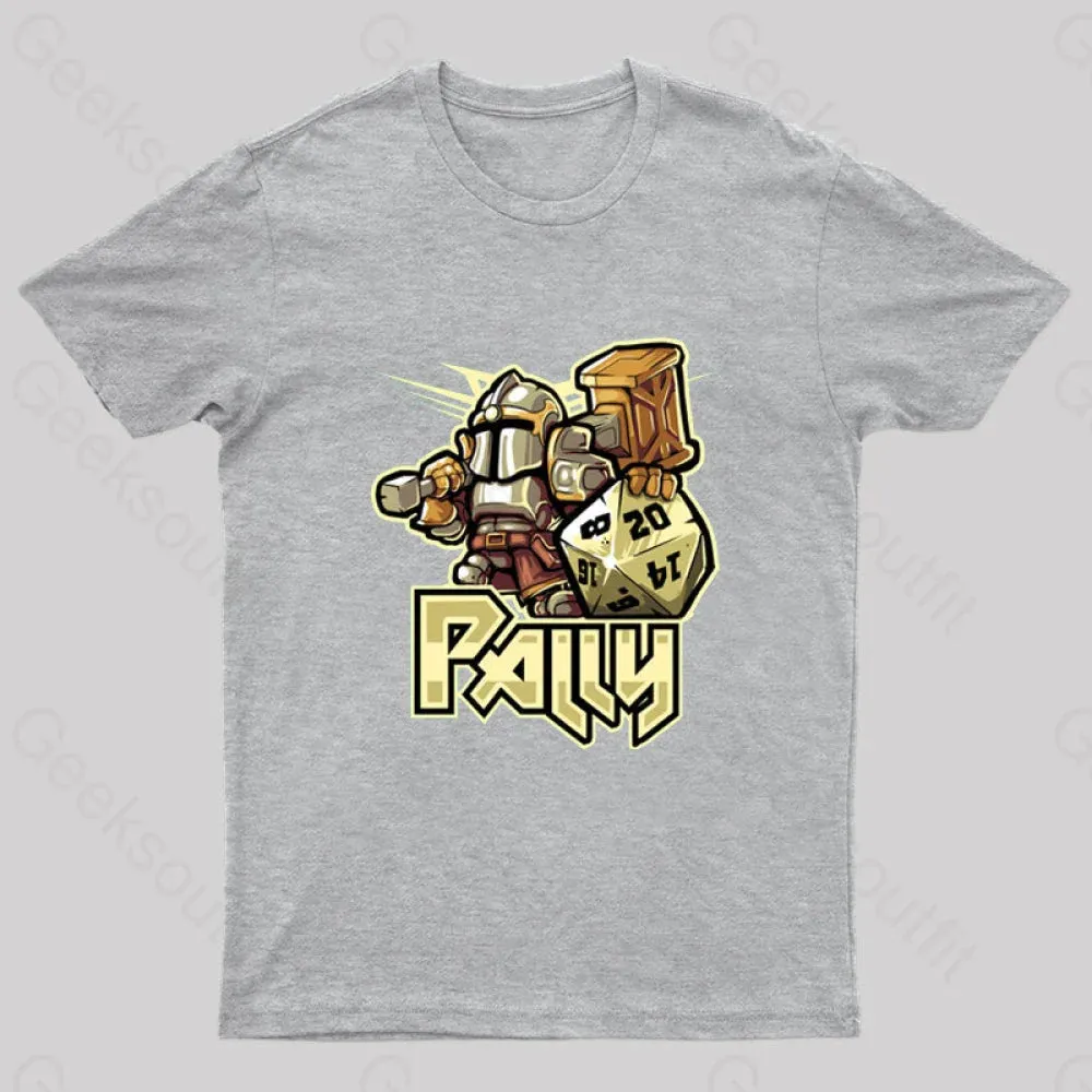 Mini RPG Paladin Nerd T-Shirt - Image 7
