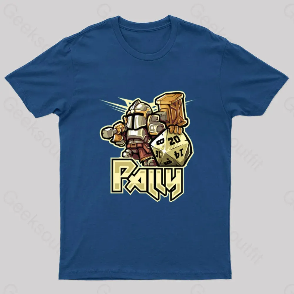 Mini RPG Paladin Nerd T-Shirt - Image 4