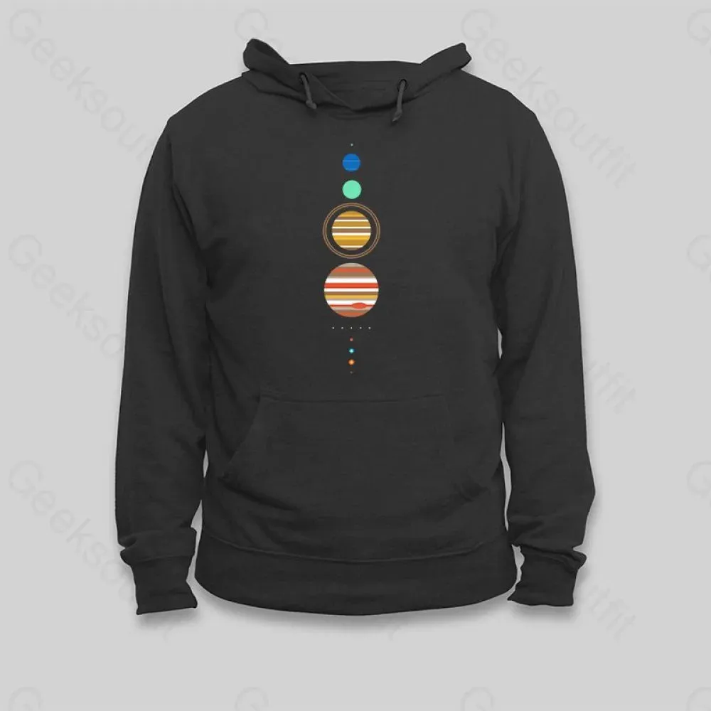 Minimal Solar System Hoodie