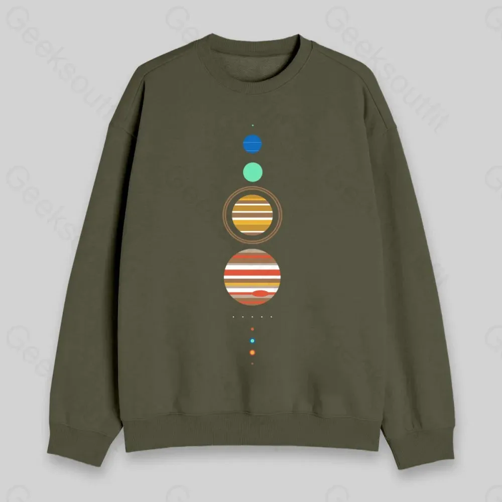 Minimal Solar System Sweatshirt - Image 3