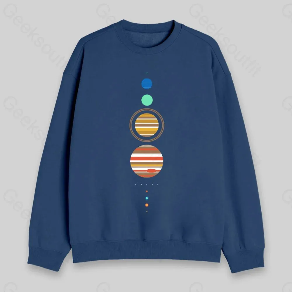 Minimal Solar System Sweatshirt - Image 2