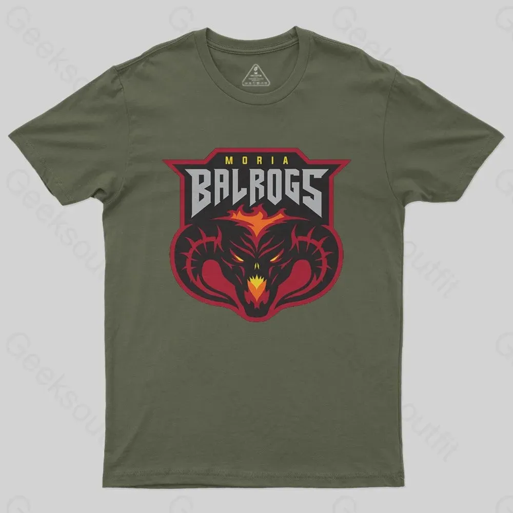 Moria Balrogs Team Logo T-Shirt - Image 5