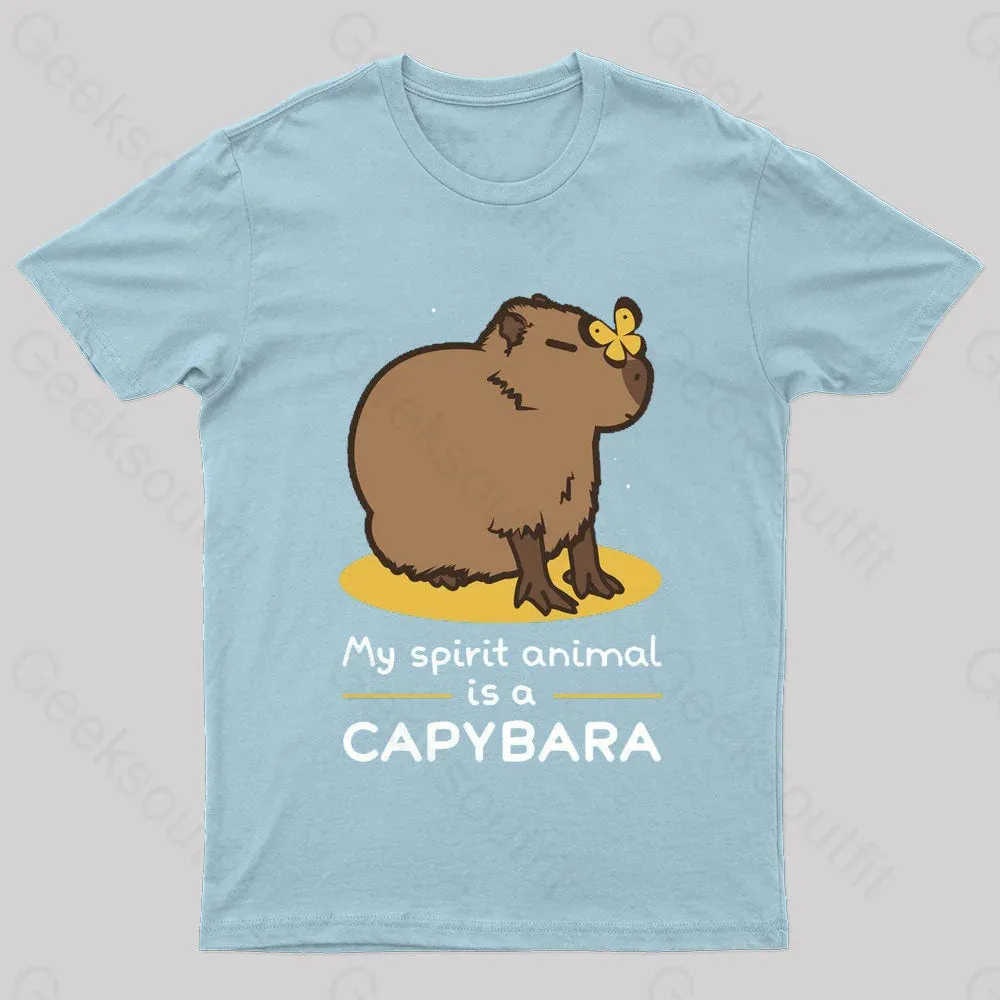 My Spirit Animal Is A Capybara Geek T-Shirt - Image 7