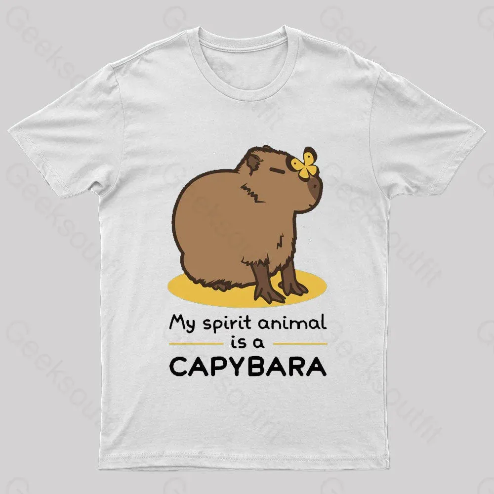 My Spirit Animal Is A Capybara Geek T-Shirt - Image 8