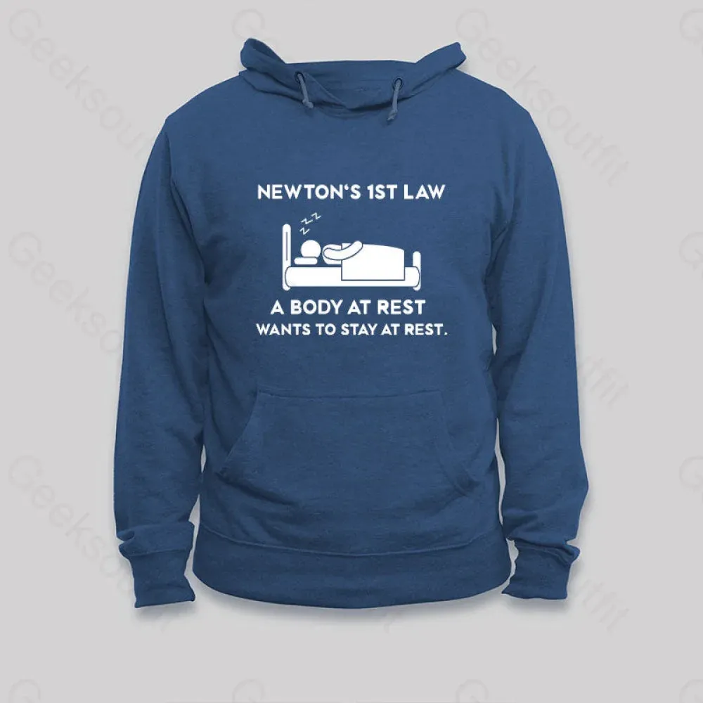 Alternative view of Newton's First Law Hoodie