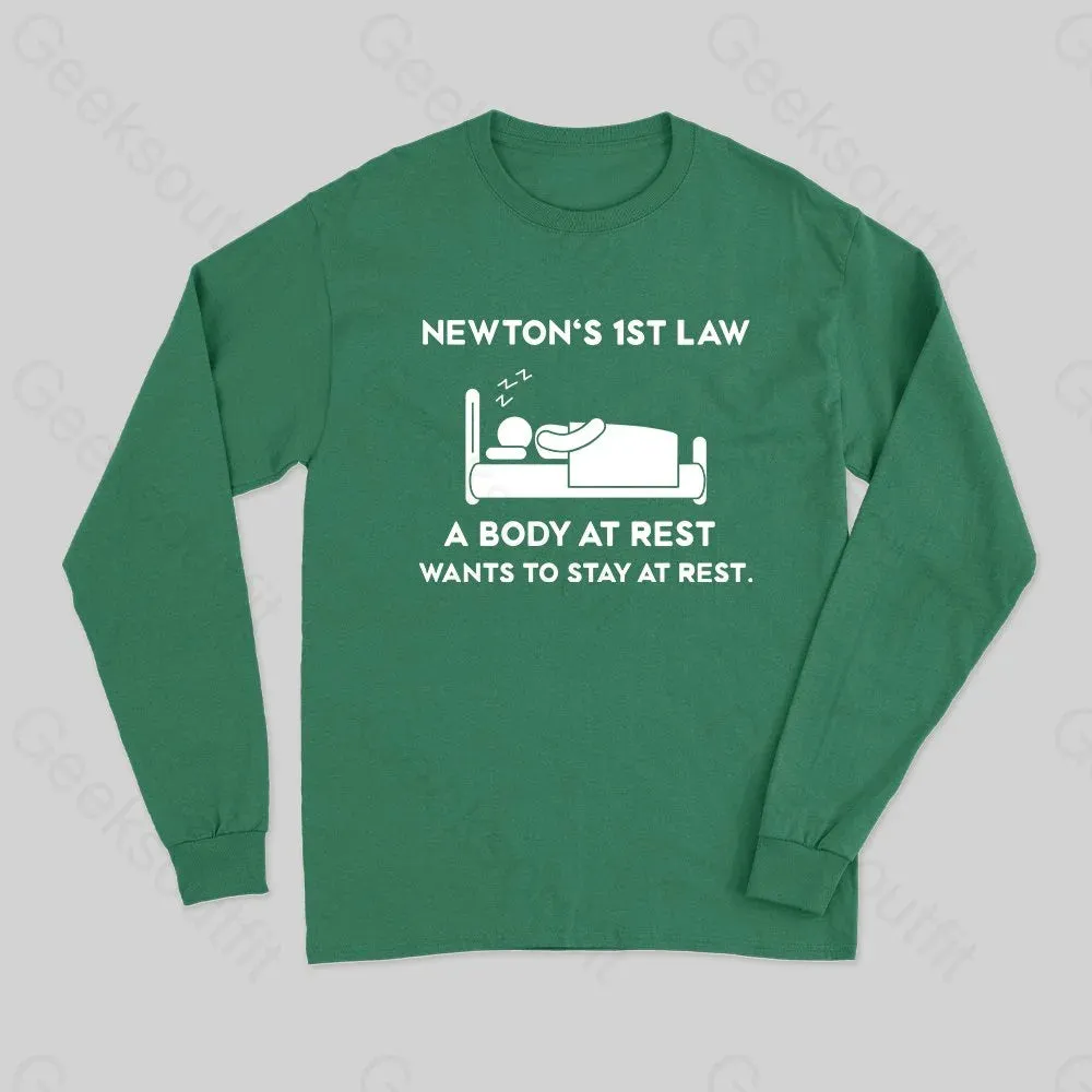 Newton's First Law Long Sleeve T-Shirt - Image 3