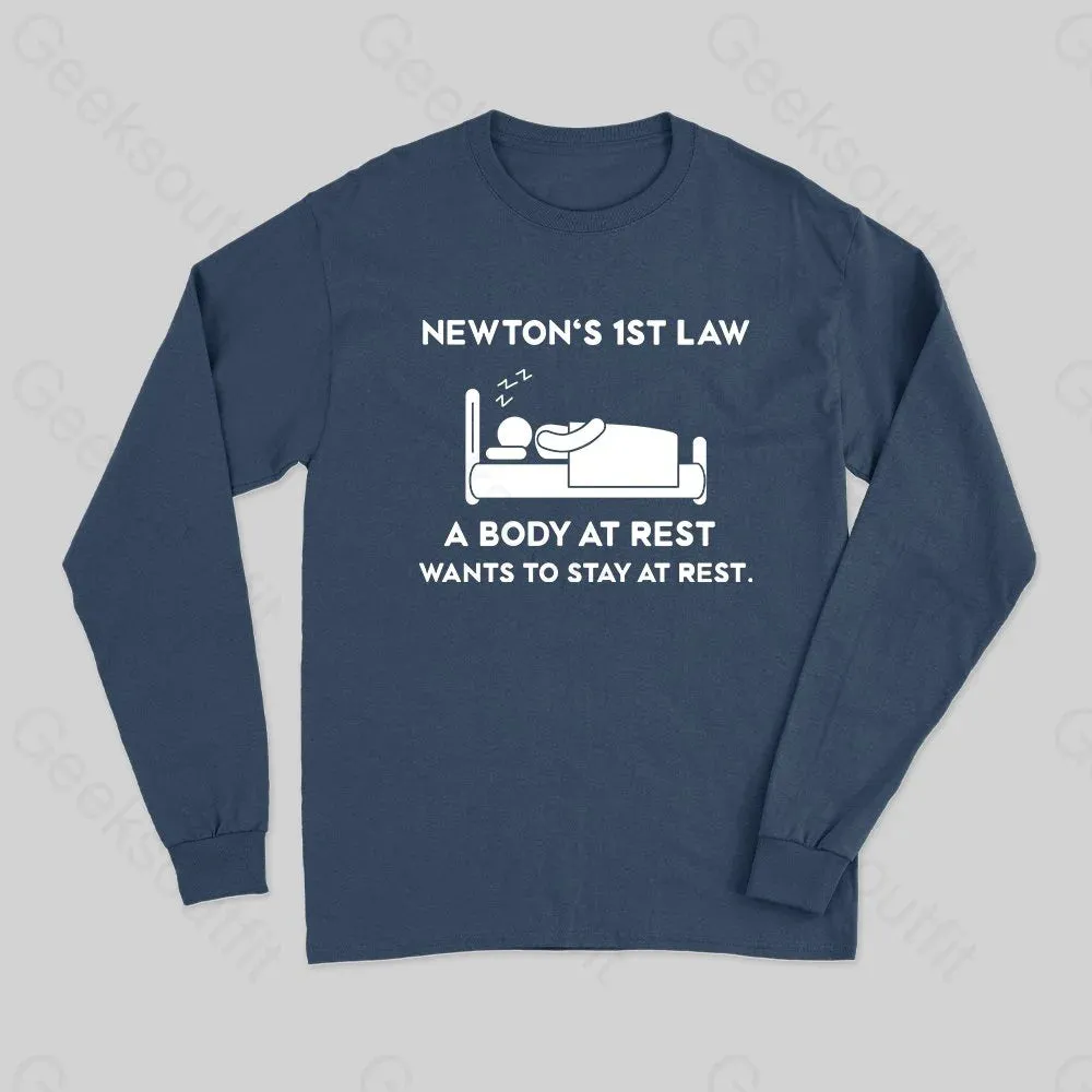 Newton's First Law Long Sleeve T-Shirt - Image 2
