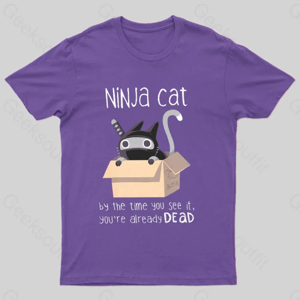 Ninja Cat T-Shirt - Image 4