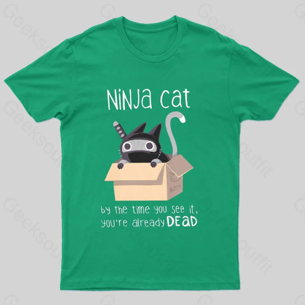 Ninja Cat T-Shirt - Image 7