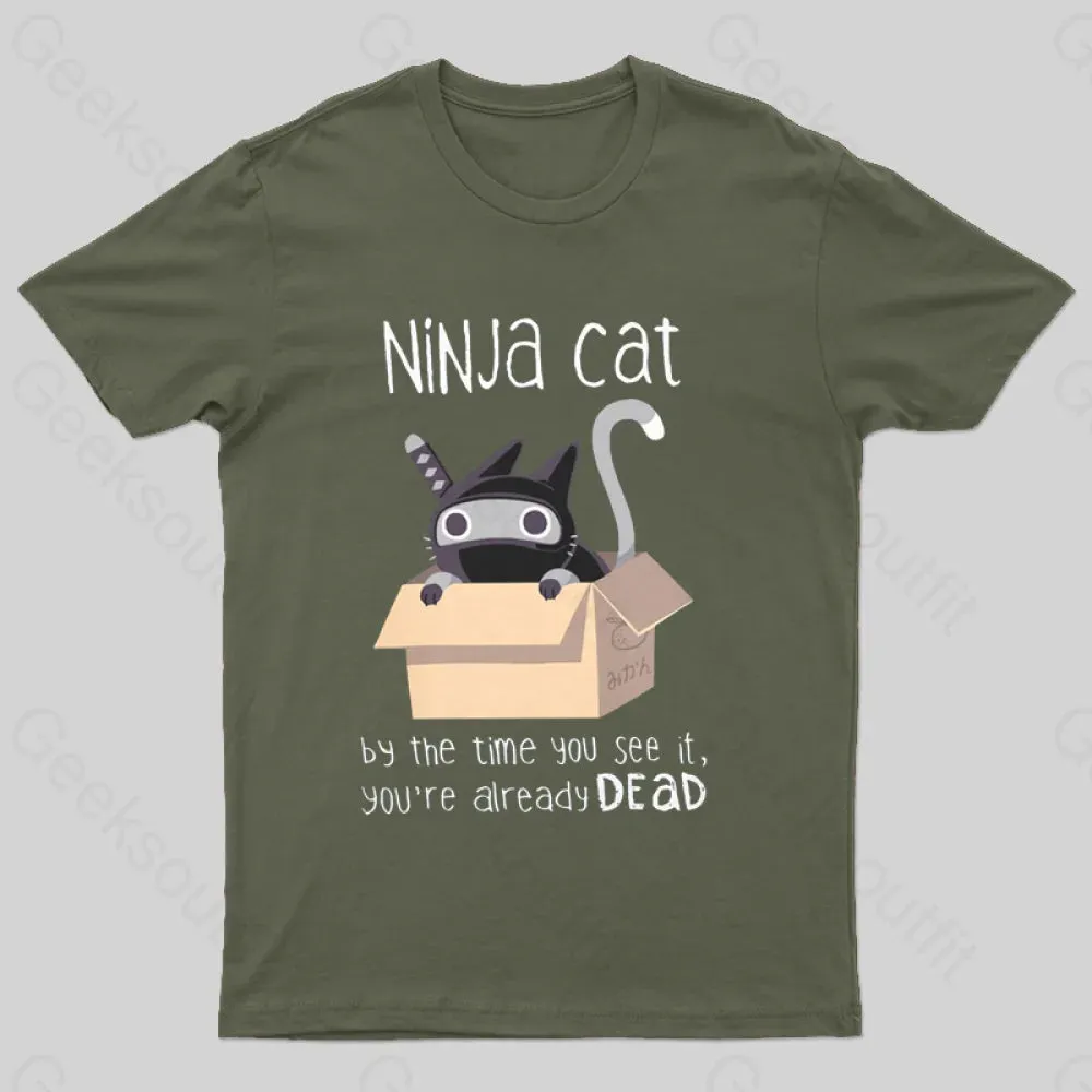 Ninja Cat T-Shirt - Image 6